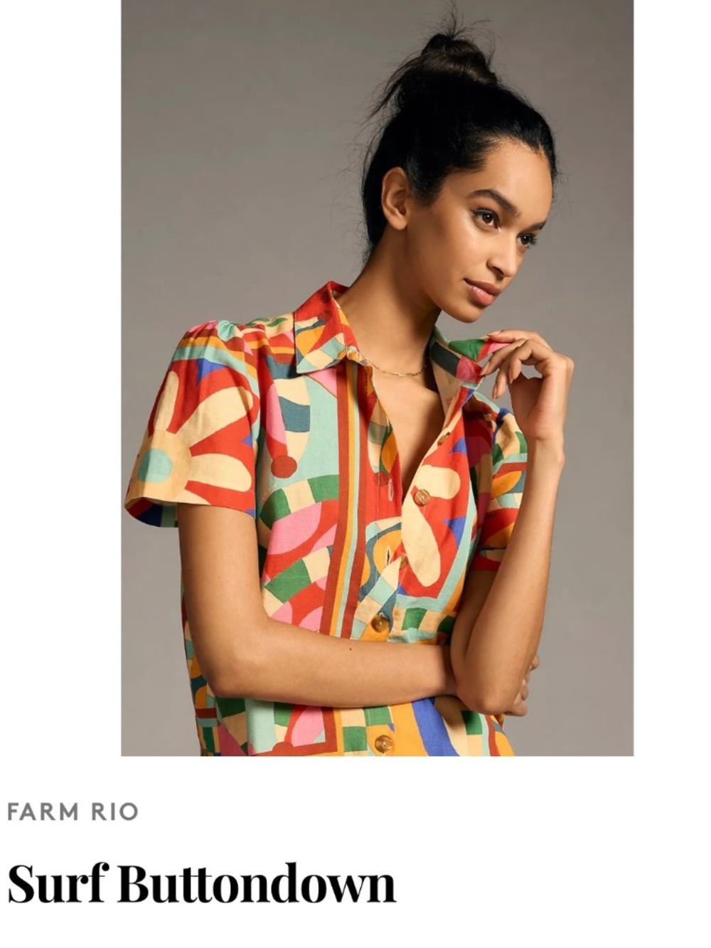 Anthropology FarmRio shirt